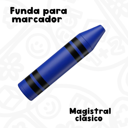 Funda para marcador magistral clásico estilo Crayola