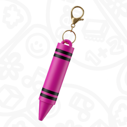 Llavero Porta Bálsamo - Estilo Crayola