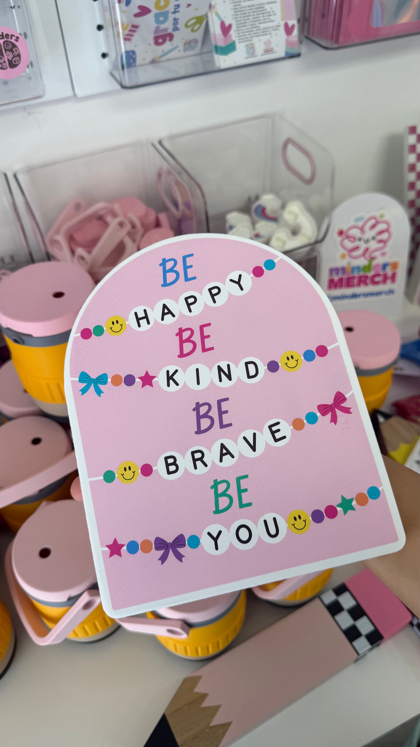 Decoración de Madera  "Be Happy"