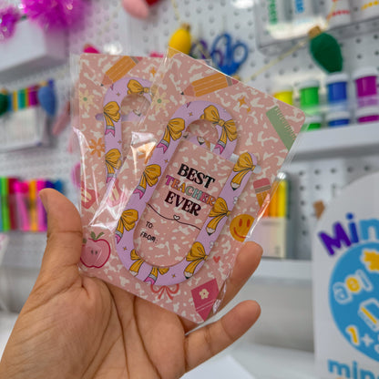 Clip jumbo de acrílico Moñitos