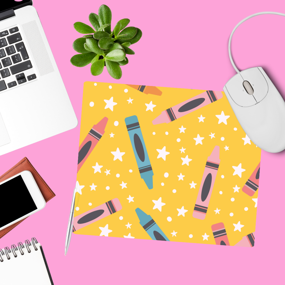 Mousepad - Crayones Amarillo