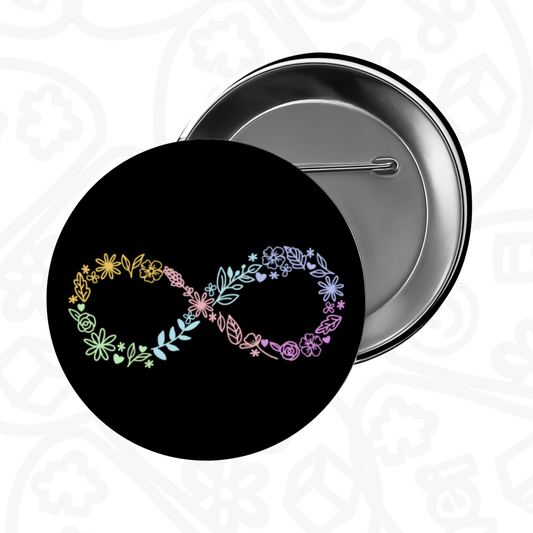 Pin Infinito Flores
