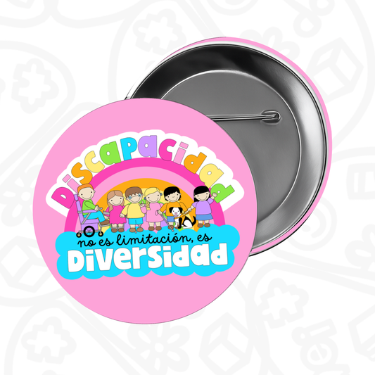 Pin Discapacidad diversidad