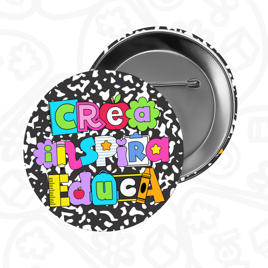 Pin Crea Inspira Educa Composition