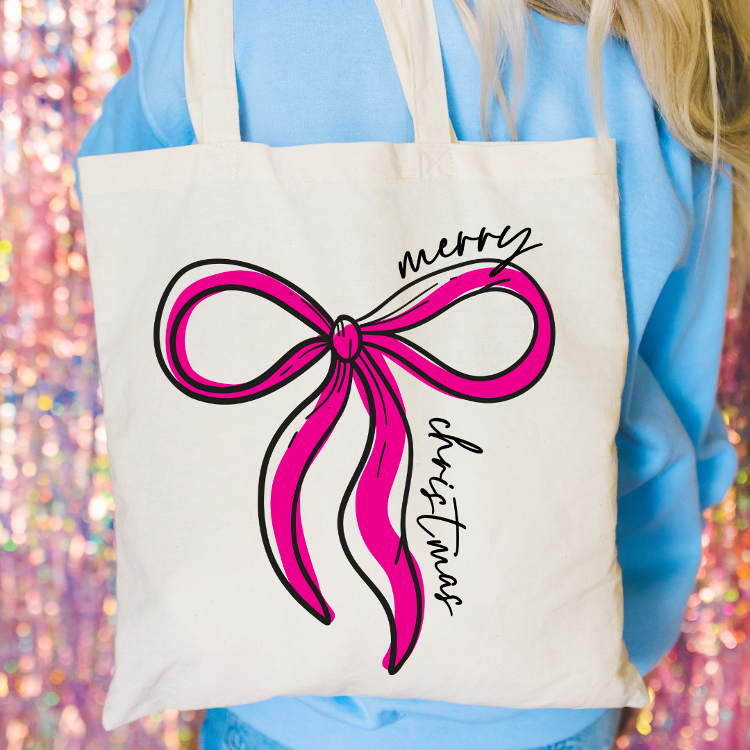 Tote bag - Moño Merry Christmas