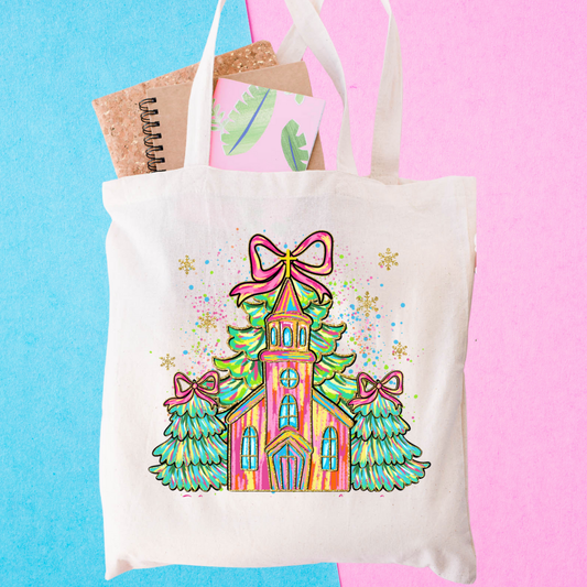 Tote bag - Diseño Navidad Glitter