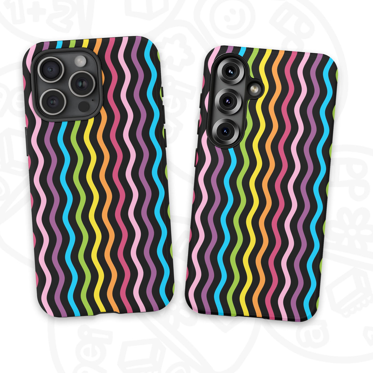 Funda diseño Ondas Arcoíris