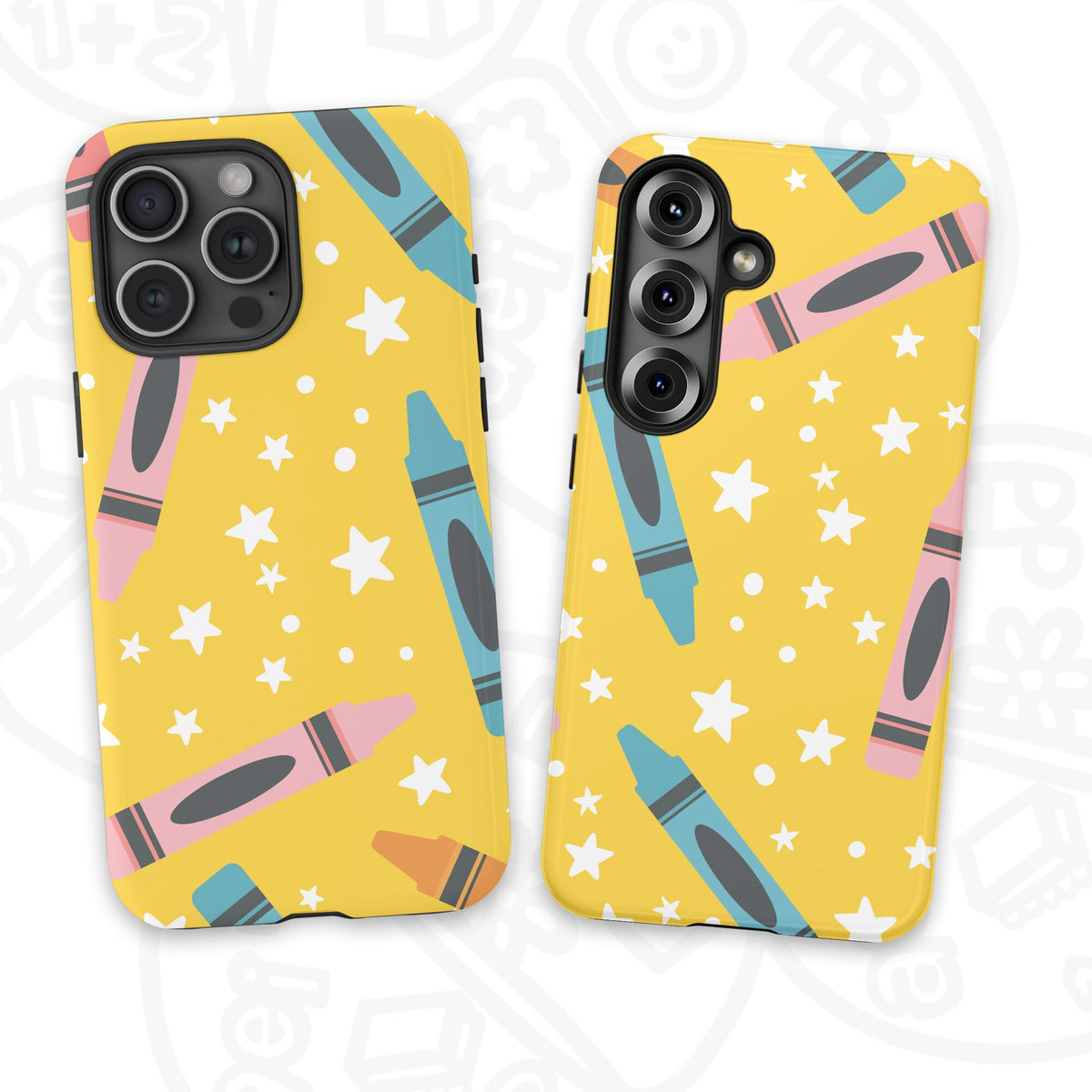 Funda diseño Crayolas Amarillas