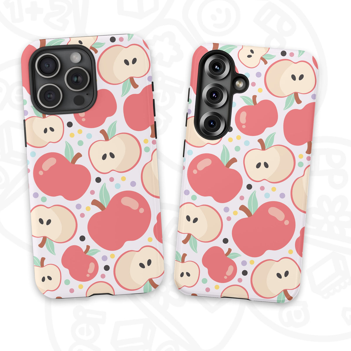 Funda diseño Manzanitas Rosas